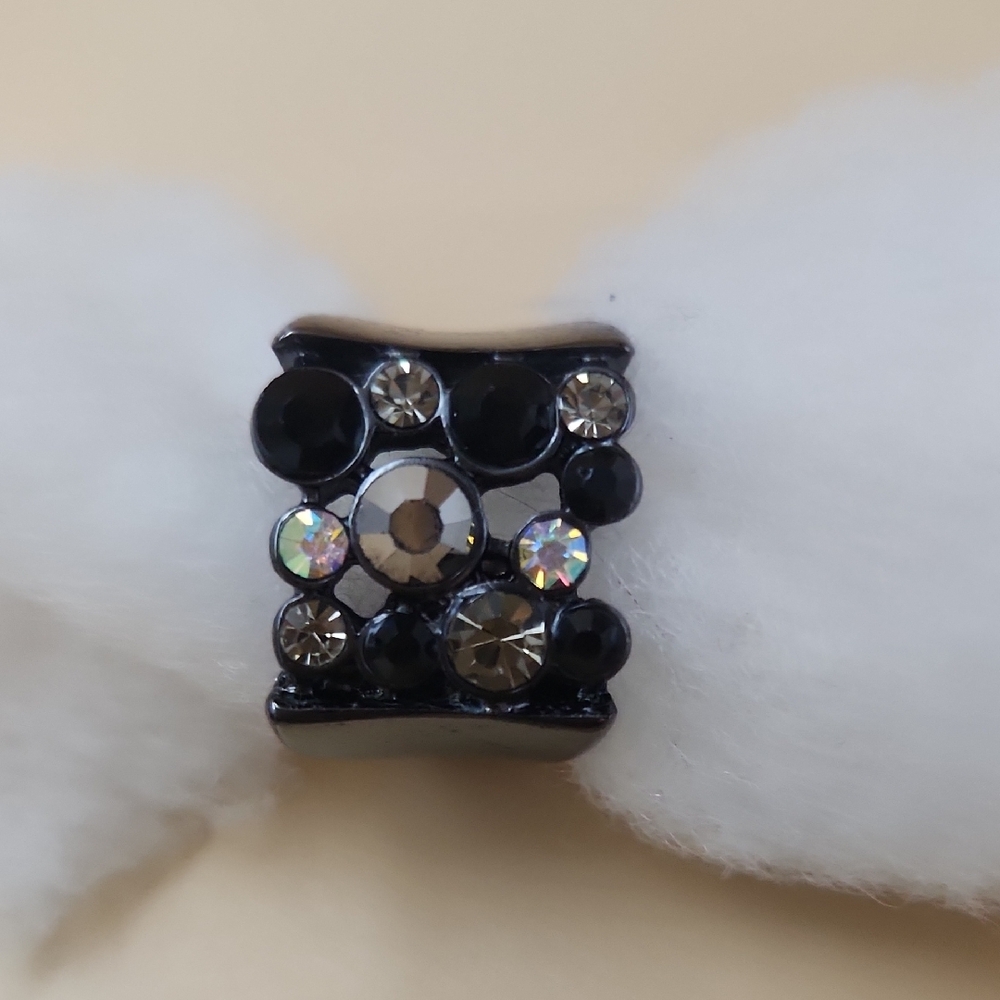 Black And Silver Statement Ring ( Hematite And Ch… - image 3
